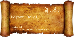 Magocs Ariel névjegykártya
